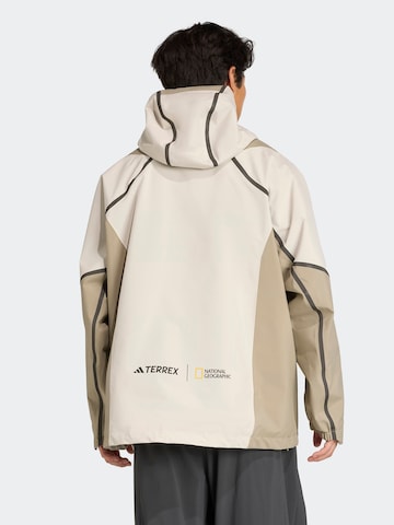 ADIDAS TERREX Outdoor jacket 'Nat Geo' in Beige