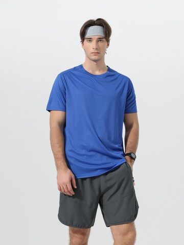 YOUTHUP Funktionsshirt 'Feuchtleit'‌‌‌‌‌‌ in Blau: Vorderseite