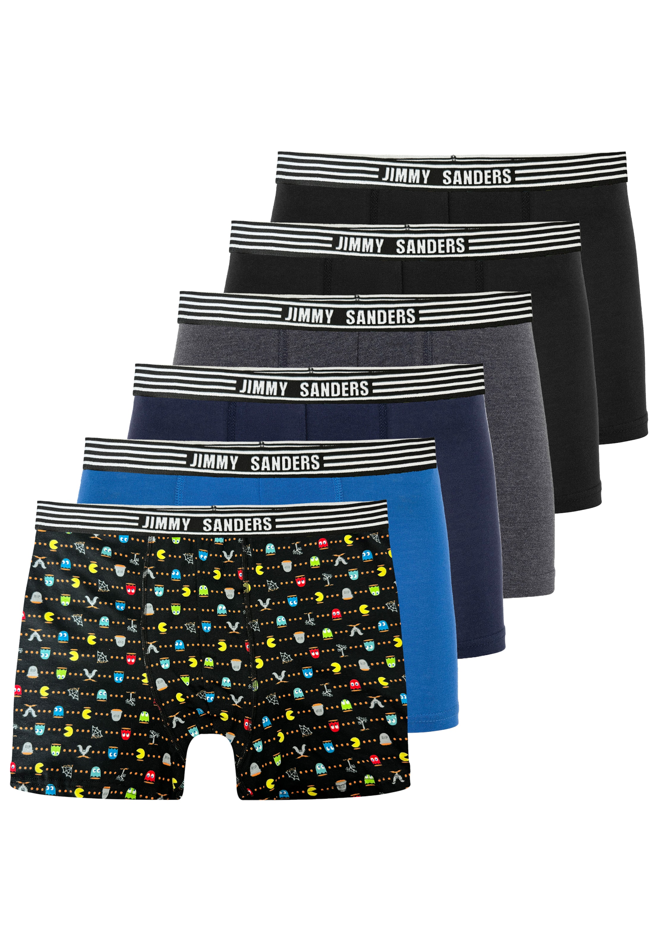 Jimmy Sanders Calzoncillo boxer en Azul Rojo Sangre Negro ABOUT YOU