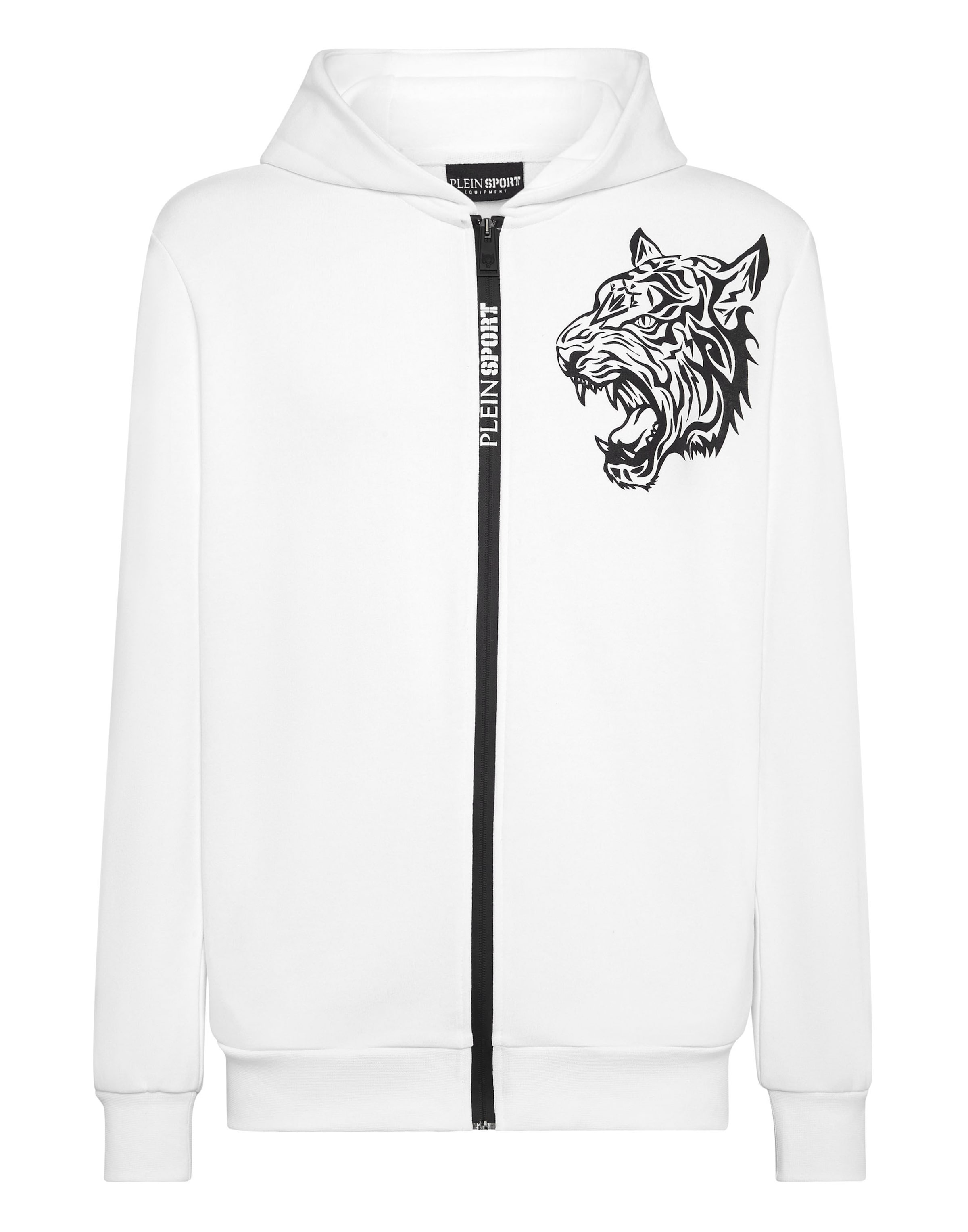 Plein Sport Casaco em moletão em preto / branco, Vista do artigo