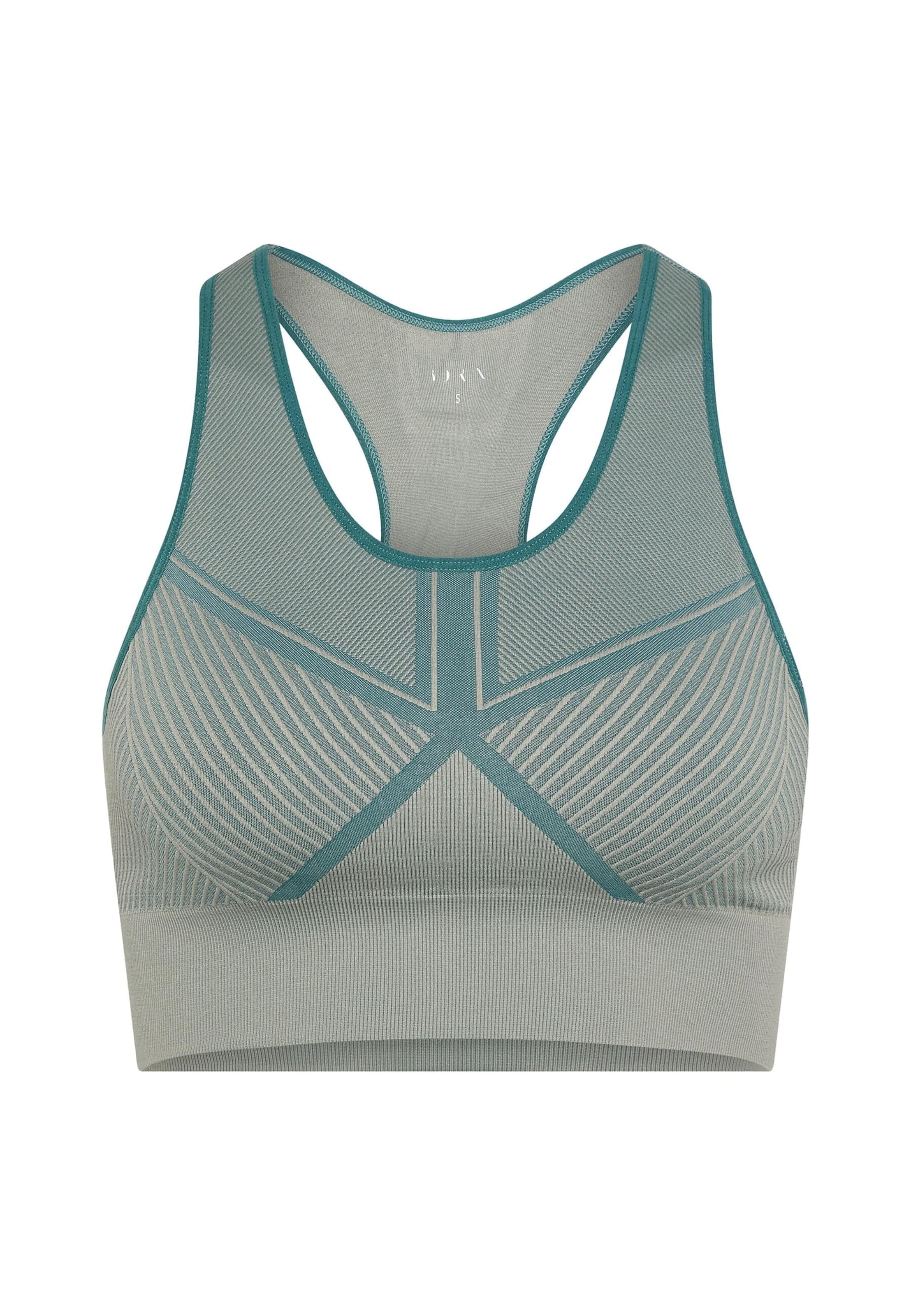 Born Living Yoga Bralette Sports bra 'Buddha' in Green: front