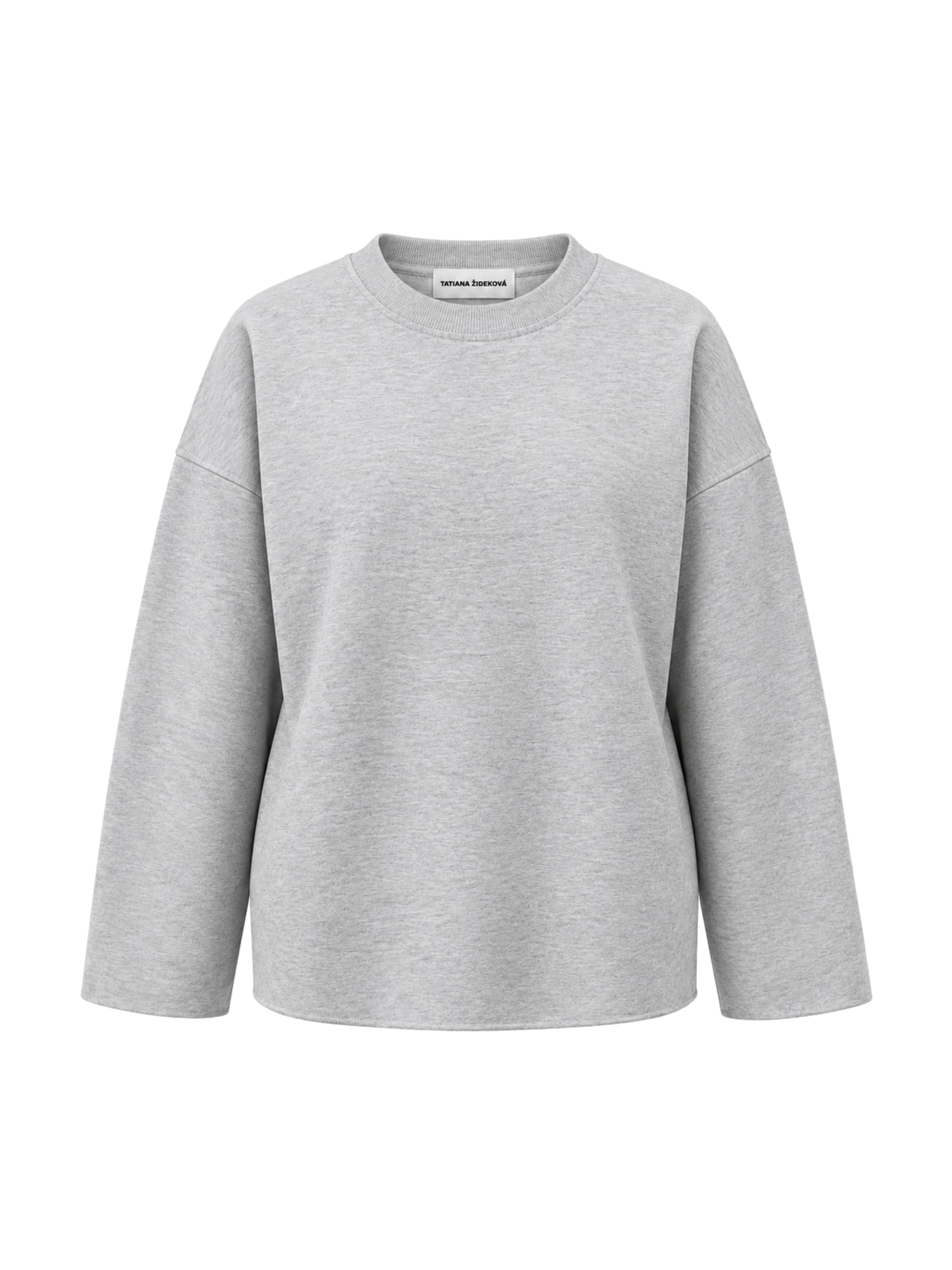 Sweat-shirt Tatiana Zidekova en gris : devant
