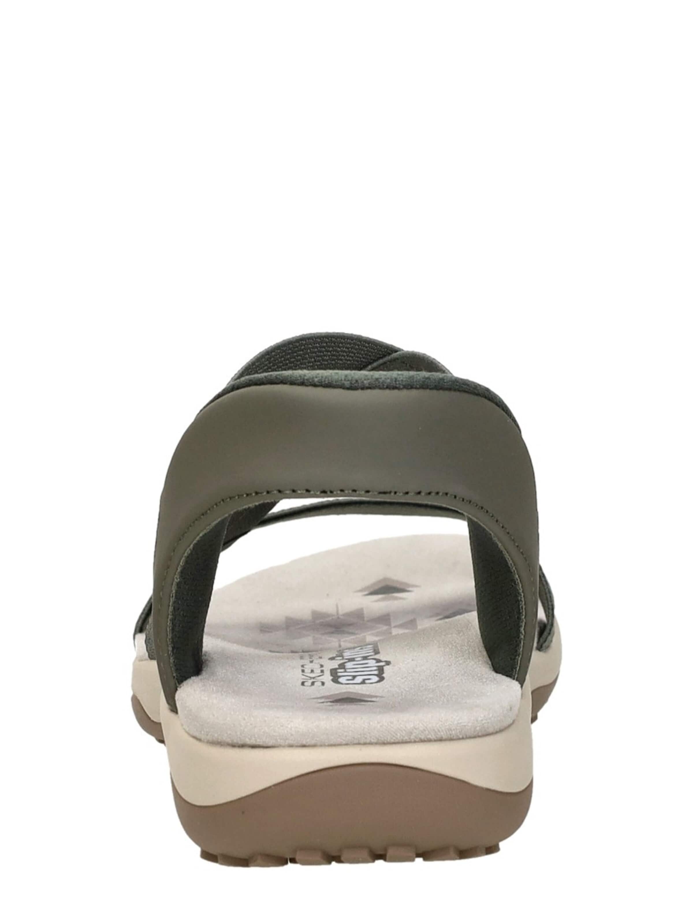 SKECHERS Sandal 'Slip-Ins: Reggae Slim' in Green