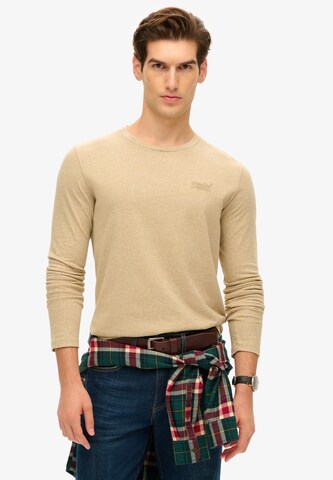 Superdry Shirt in Beige: voorkant