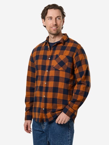 Denim Factory - Ajuste regular Camisa 'Denver' en marrón