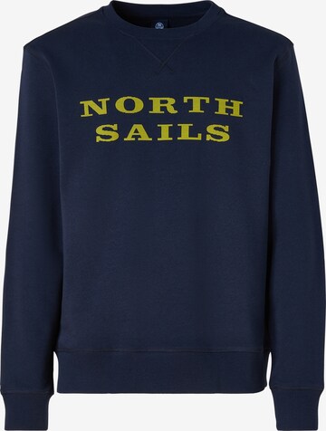 North Sails Sweatshirt in Blauw: voorkant