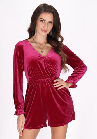 faina Jumpsuit in Red: front
