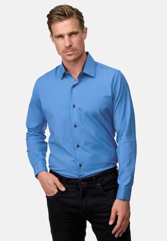 Rusty Neal Slim fit Overhemd in Blauw: voorkant