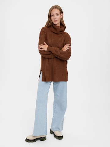 VERO MODA Sweater 'Sayla' in Brown