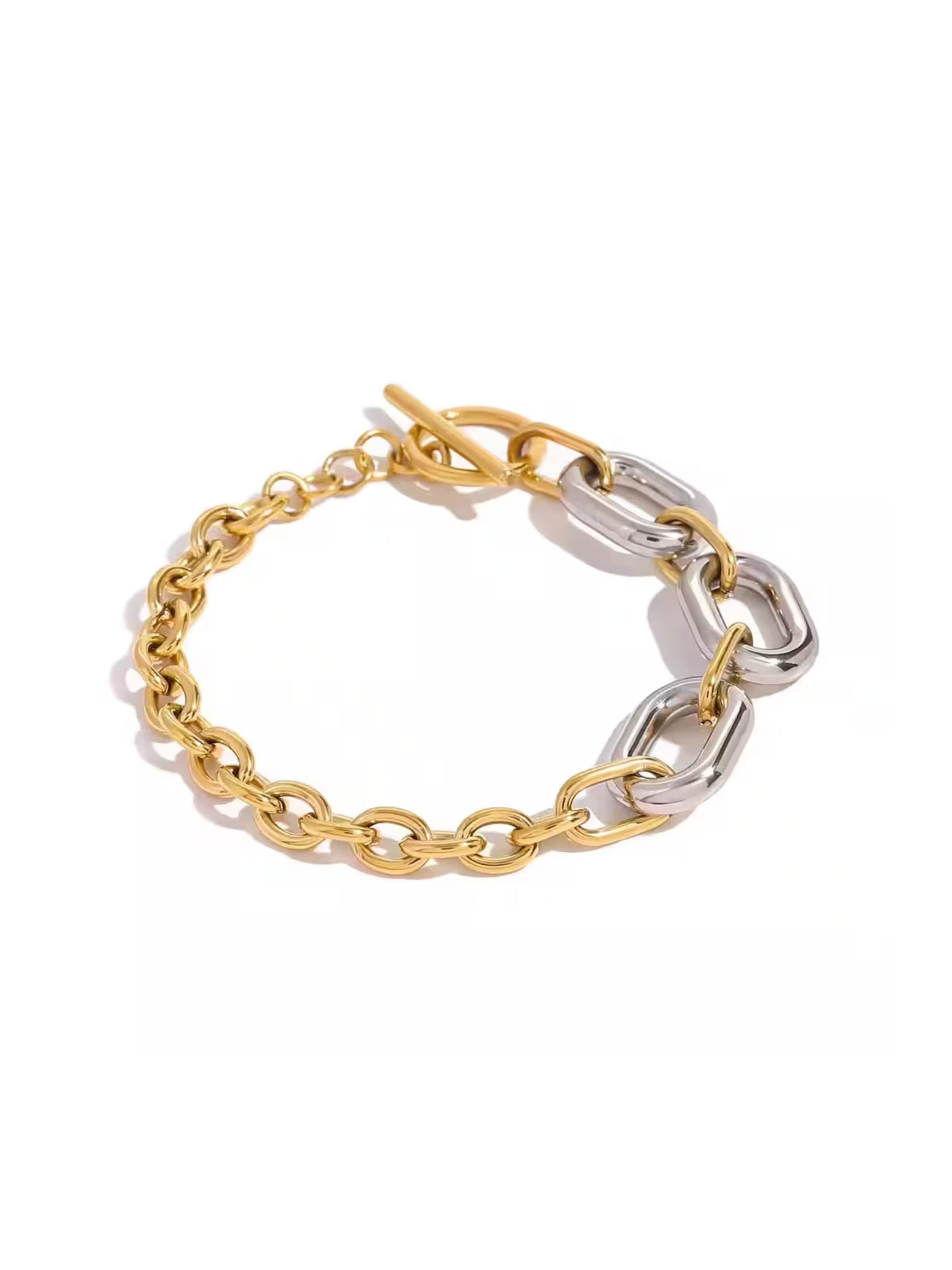 ROUGEMONT Jewellery Bracelet 'Statement Armband 17-19cm Bicolor' in Mixed colors: front