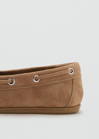 MANGO Moccasins 'Eris' in Beige