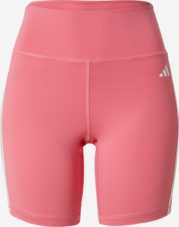 ADIDAS PERFORMANCE Workout Pants 'Essentials' in Pink: front