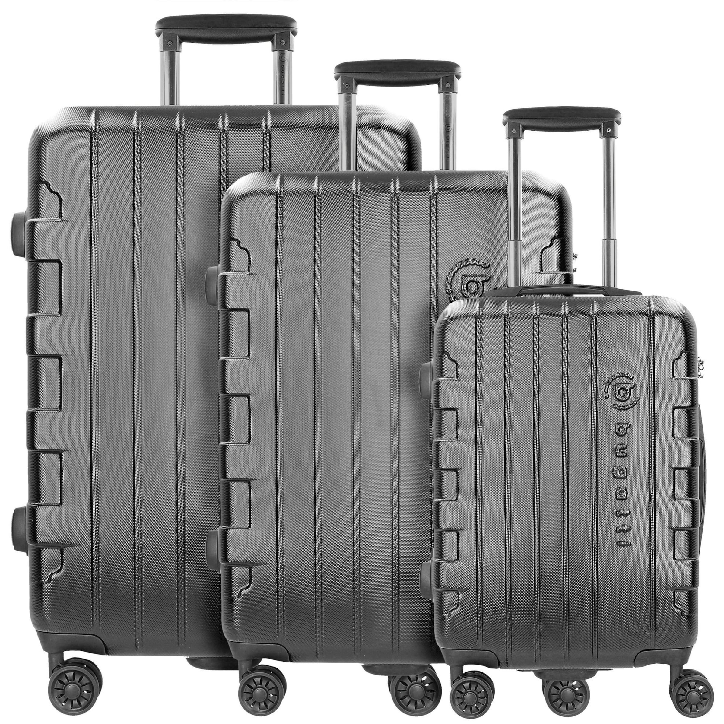 bugatti Suitcase set 'Galatea' in Black: front