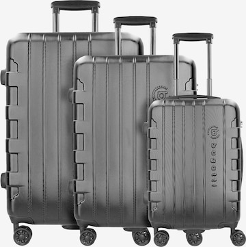 bugatti Kofferset 'Galatea' in Schwarz: Vorderseite