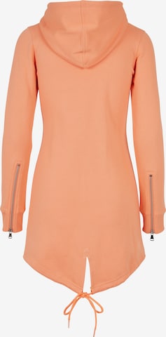 Urban Classics Zip-Up Hoodie in Orange