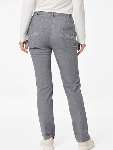 Goldner Slimfit Jeans 'LOUISA' in Grau