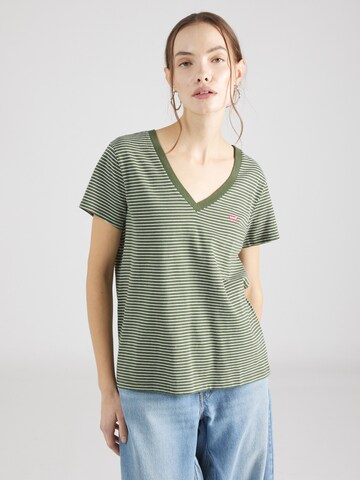 LEVI'S ® Koszulka 'Perfect Vneck' w kolorze zielony: przód