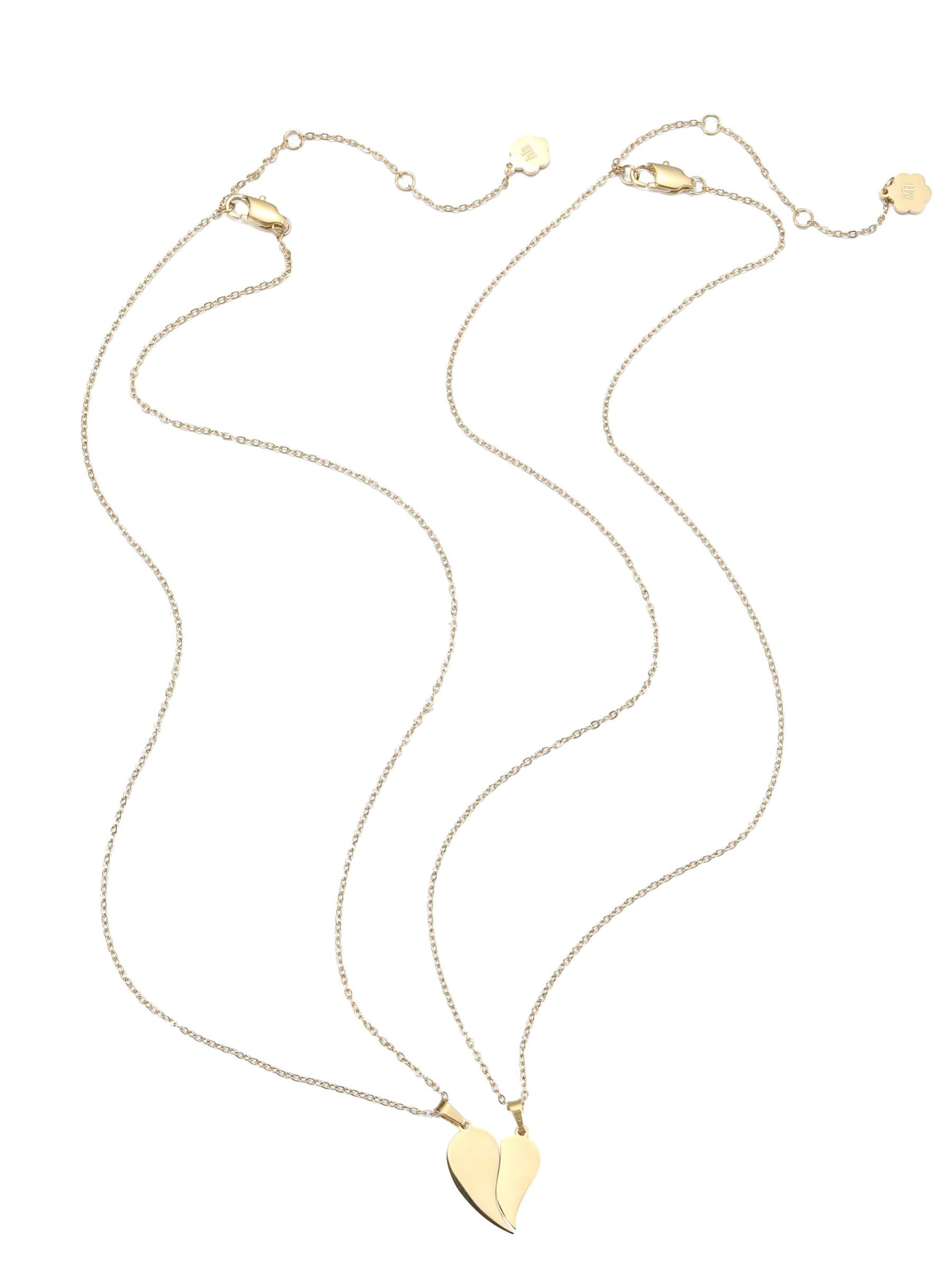 Hey Happiness Sieraden set 'Connected Love Hearts' in Goud