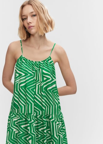 MANGO Summer Dress 'Gari' in Green