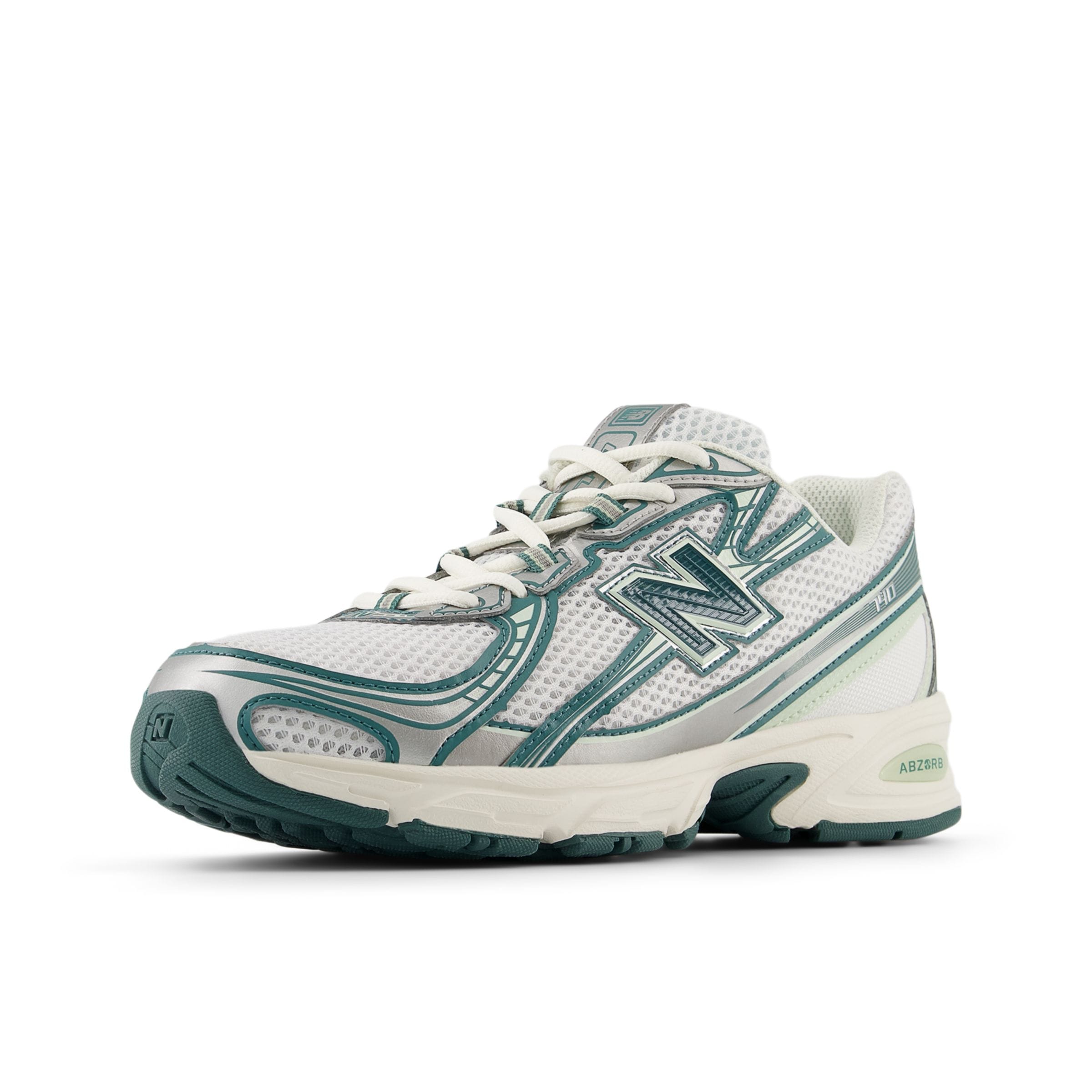 new balance Sneakers laag '740' in de kleur Riet / Zilver / Wit, Productweergave