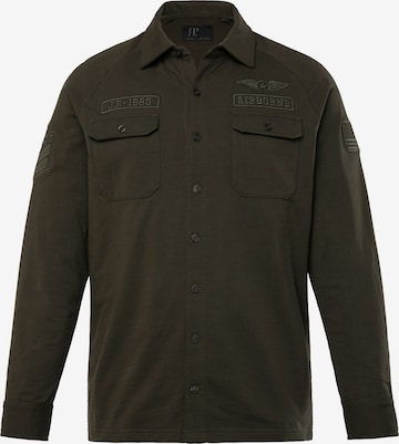 JP1880 Overhemd in Groen: voorkant