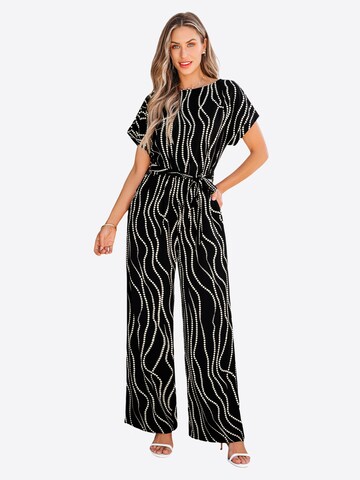 Cupshe Jumpsuit in Black: front