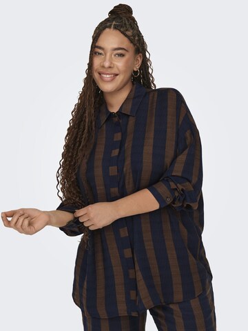 ONLY Carmakoma Blouse 'CARTemper' in Blauw
