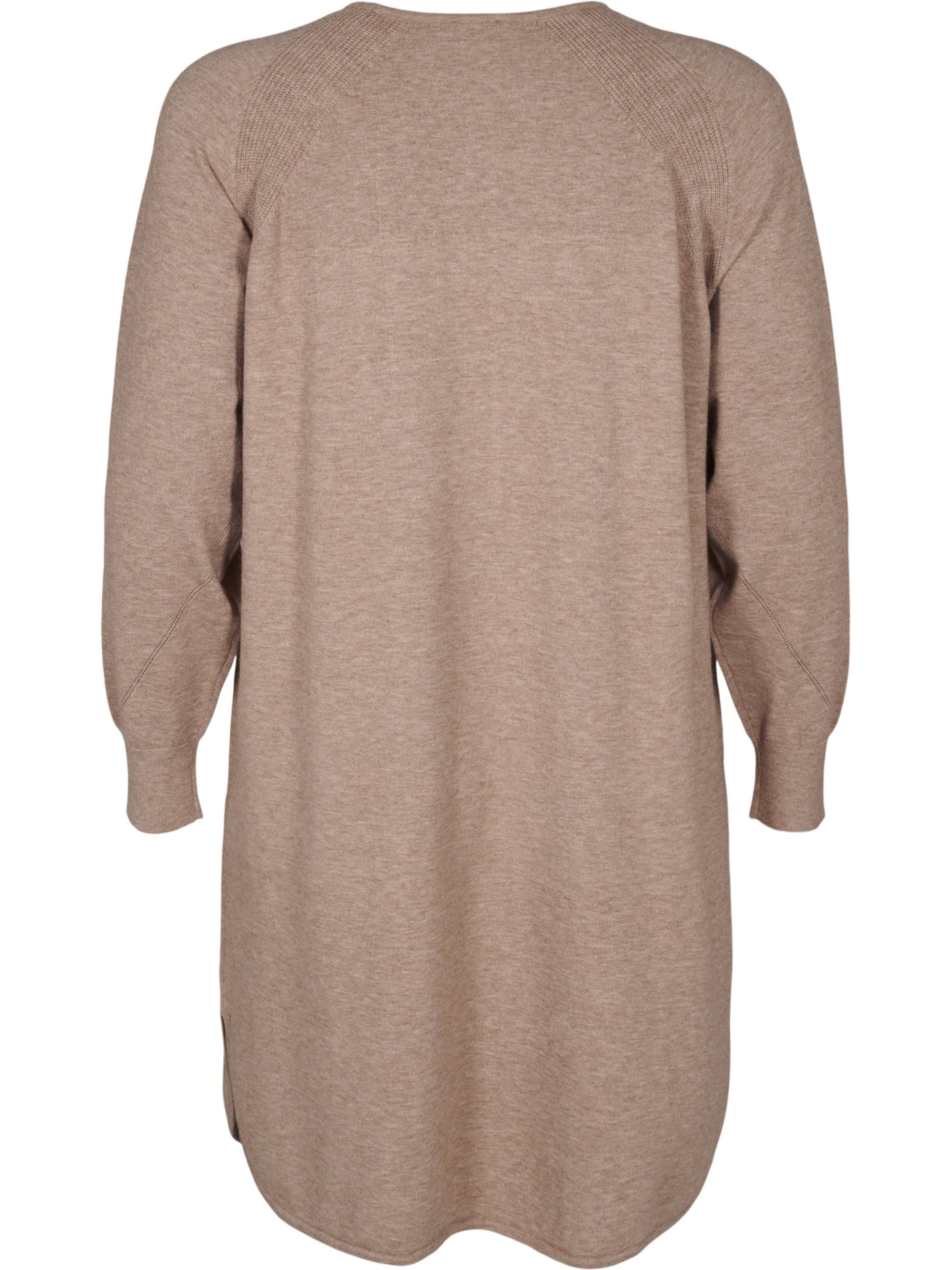 Zizzi Kötött ruhák 'Caella' - barna