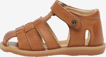 NATURINO Open schoenen 'ZAFFIRO' in Bruin: voorkant