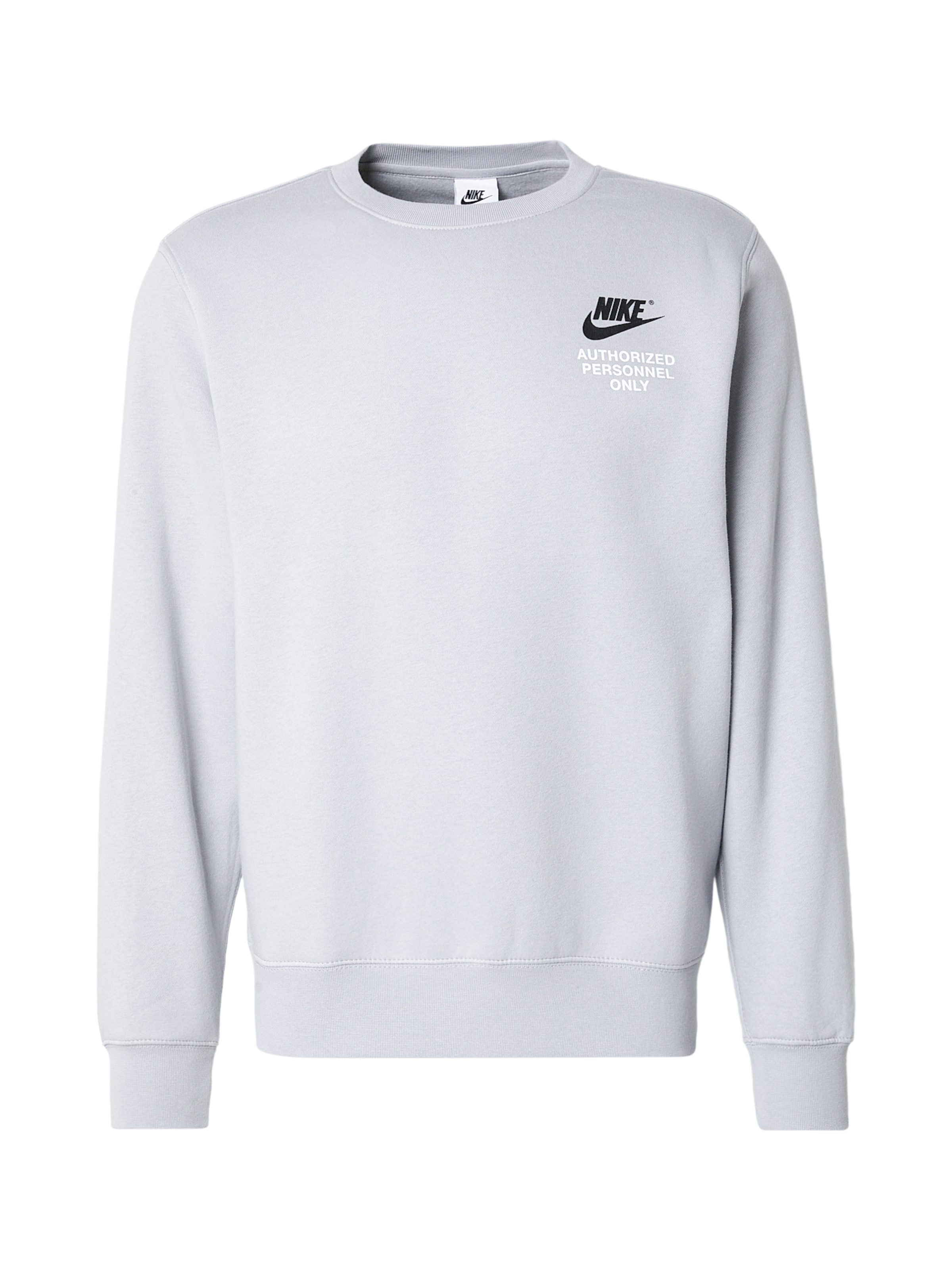 Felpa 'CLUB' Nike Sportswear di colore grigio / nero / bianco, Visualizzazione prodotti