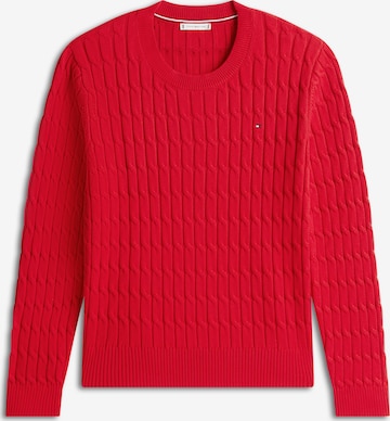Pulover de la Tommy Hilfiger Curve pe roșu: față