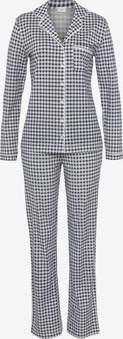 s.Oliver Pyjama in Blauw: voorkant