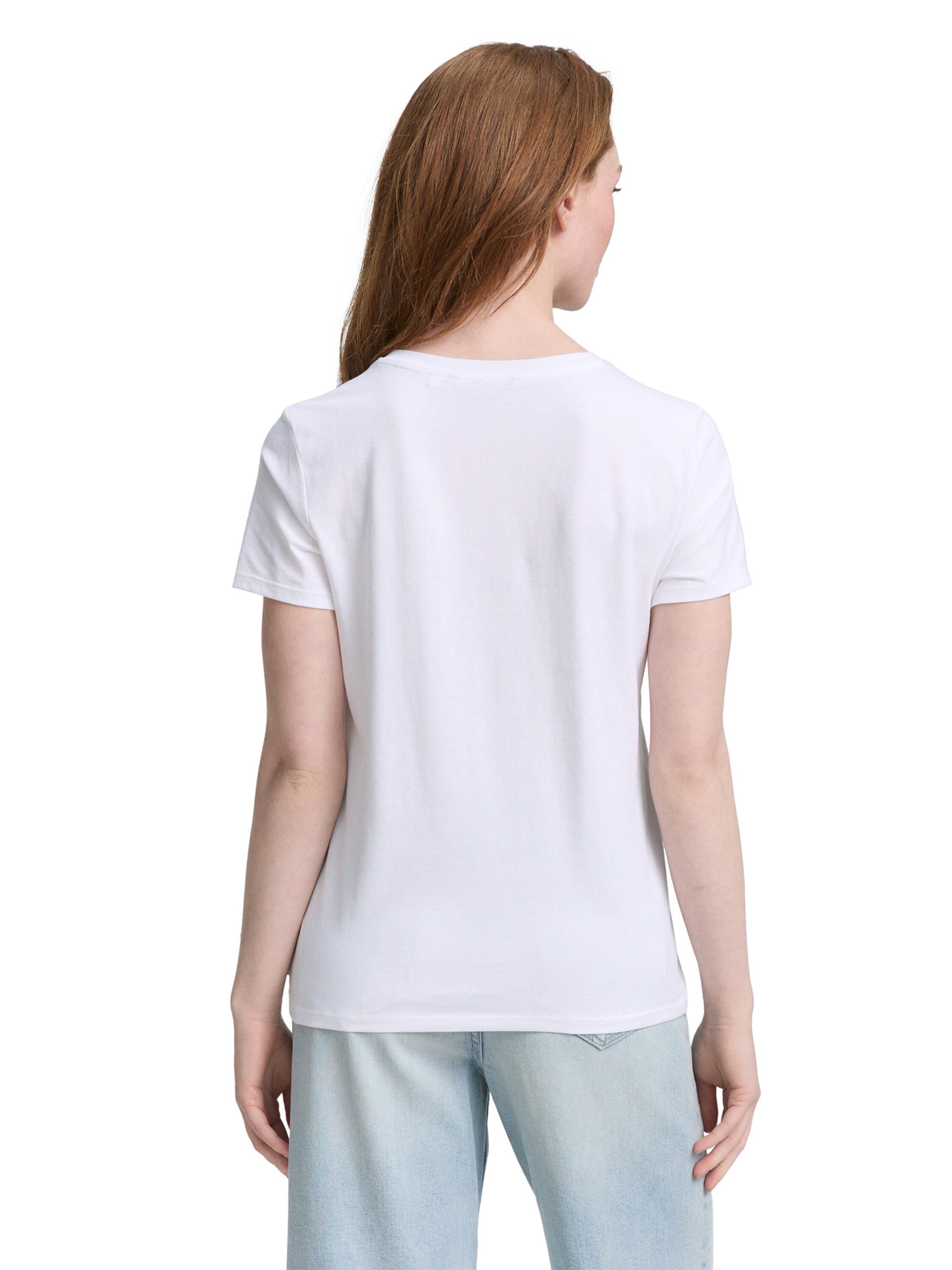 TOM TAILOR DENIM T-shirt i vit