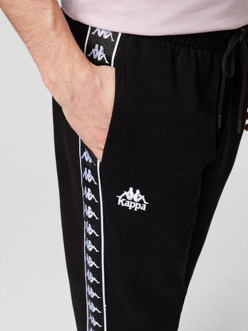 KAPPA Tapered Trousers in Black