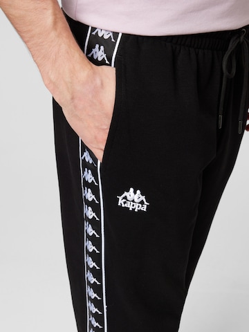 KAPPA - Tapered Pantalón en negro