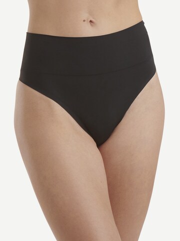 Wolford String ' High Waist Thong ' in Zwart: voorkant