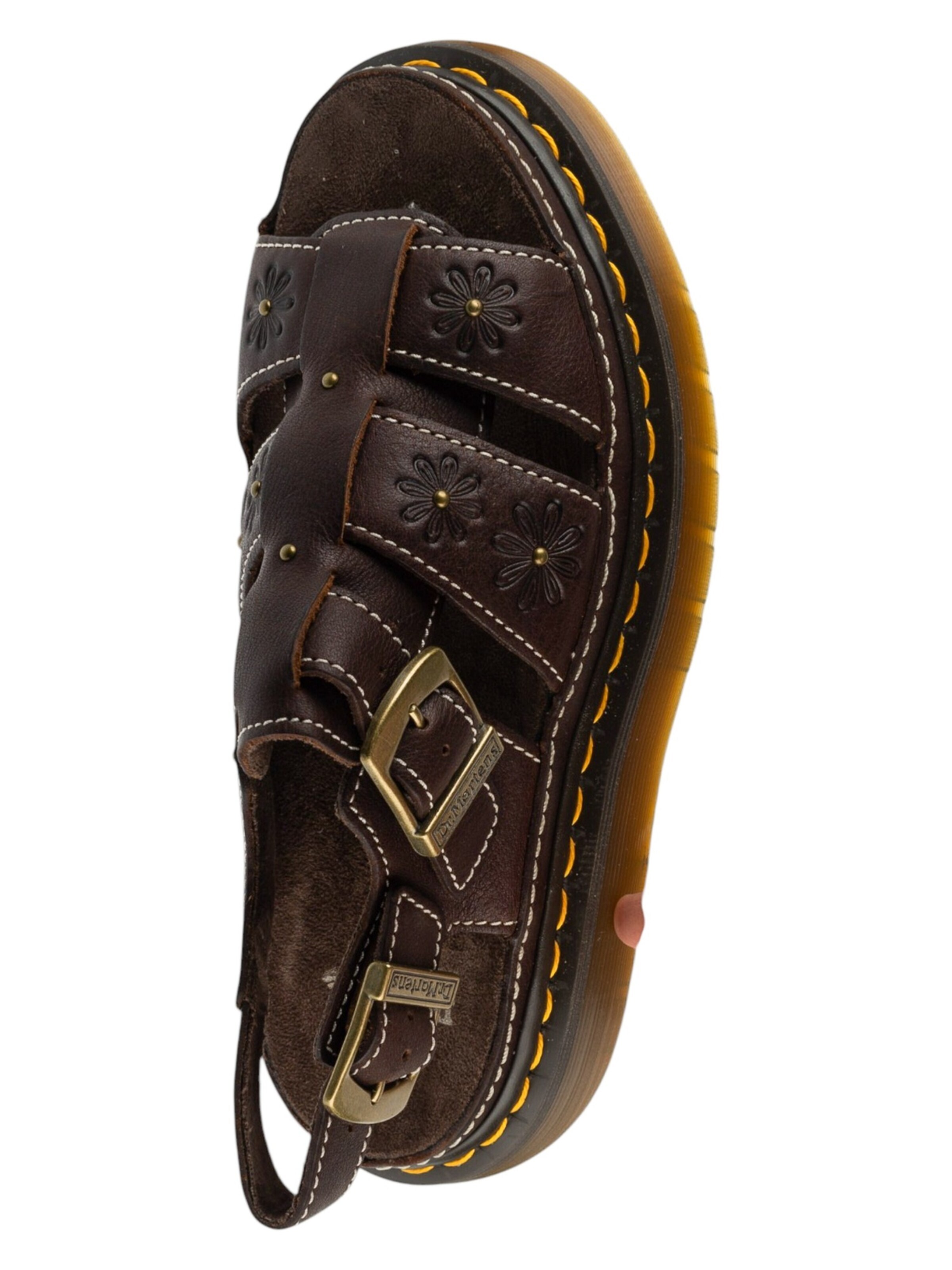Dr. Martens Sandal 'Dr. Martens Wrenlie Open Platform Sandals' in Brown