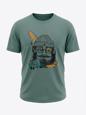 karlskopf Shirt 'CAMPER' in Green: front
