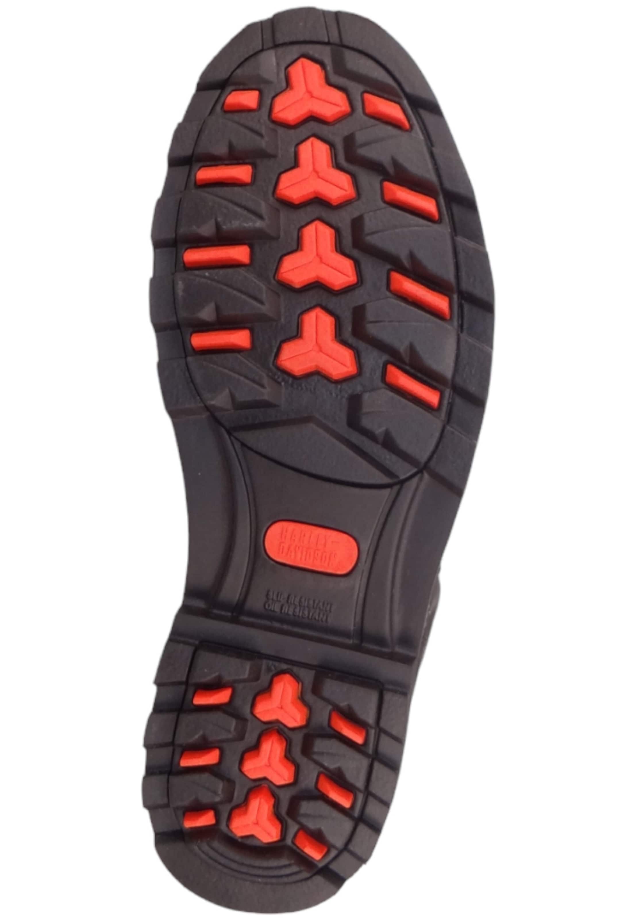 Bottines à lacets 'Brockman' Harley Davidson en noir