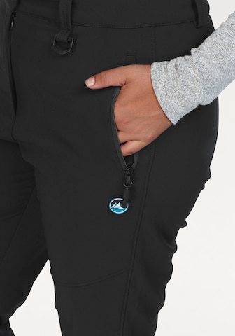 POLARINO Regular Skihose in Schwarz