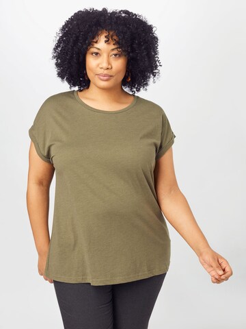 Zizzi Shirt 'KATJA' in Green: front