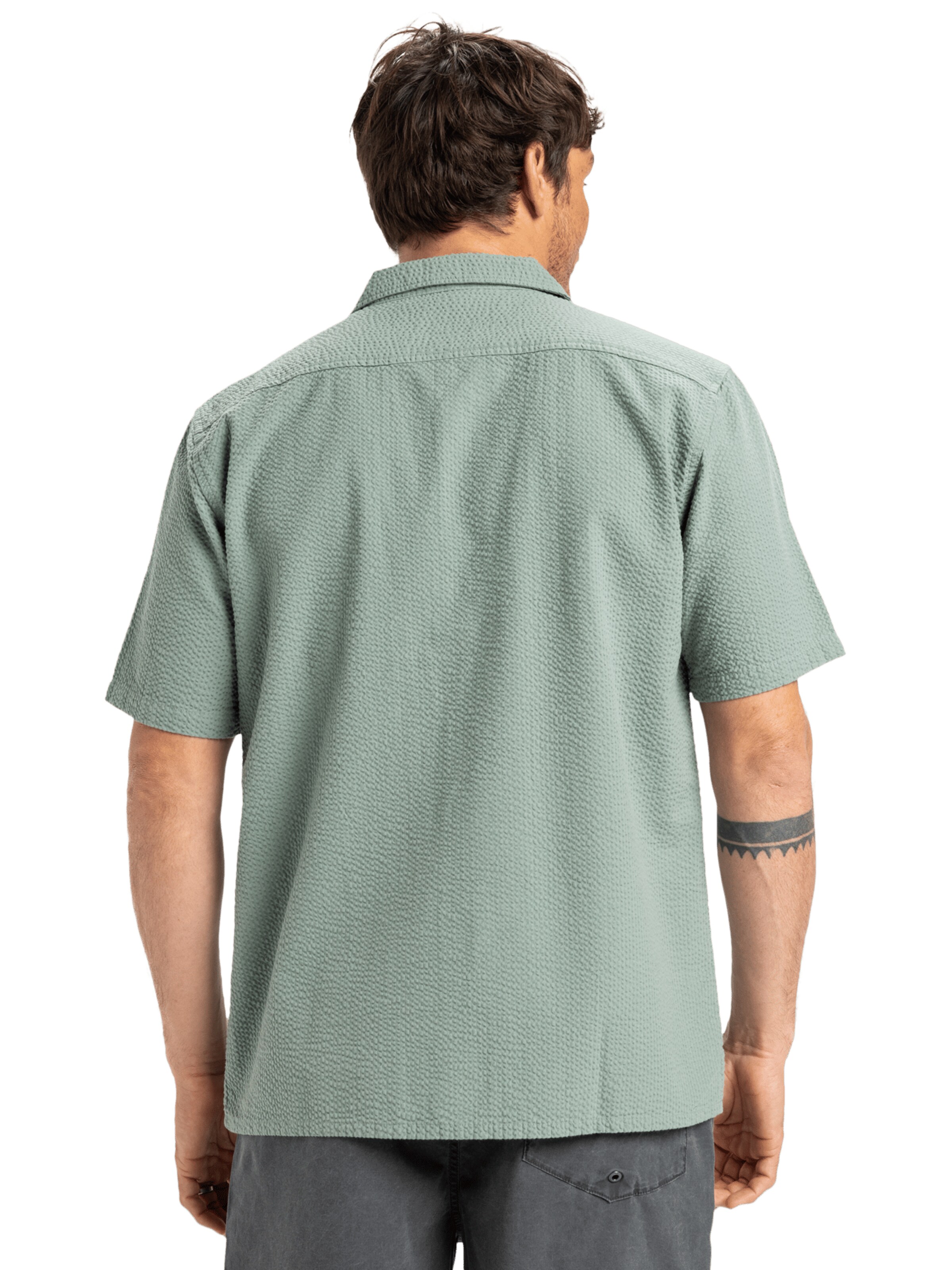 QUIKSILVER Comfort fit Overhemd 'Heartbeat' in Groen