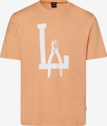 BOSS Shirt in Oranje: voorkant