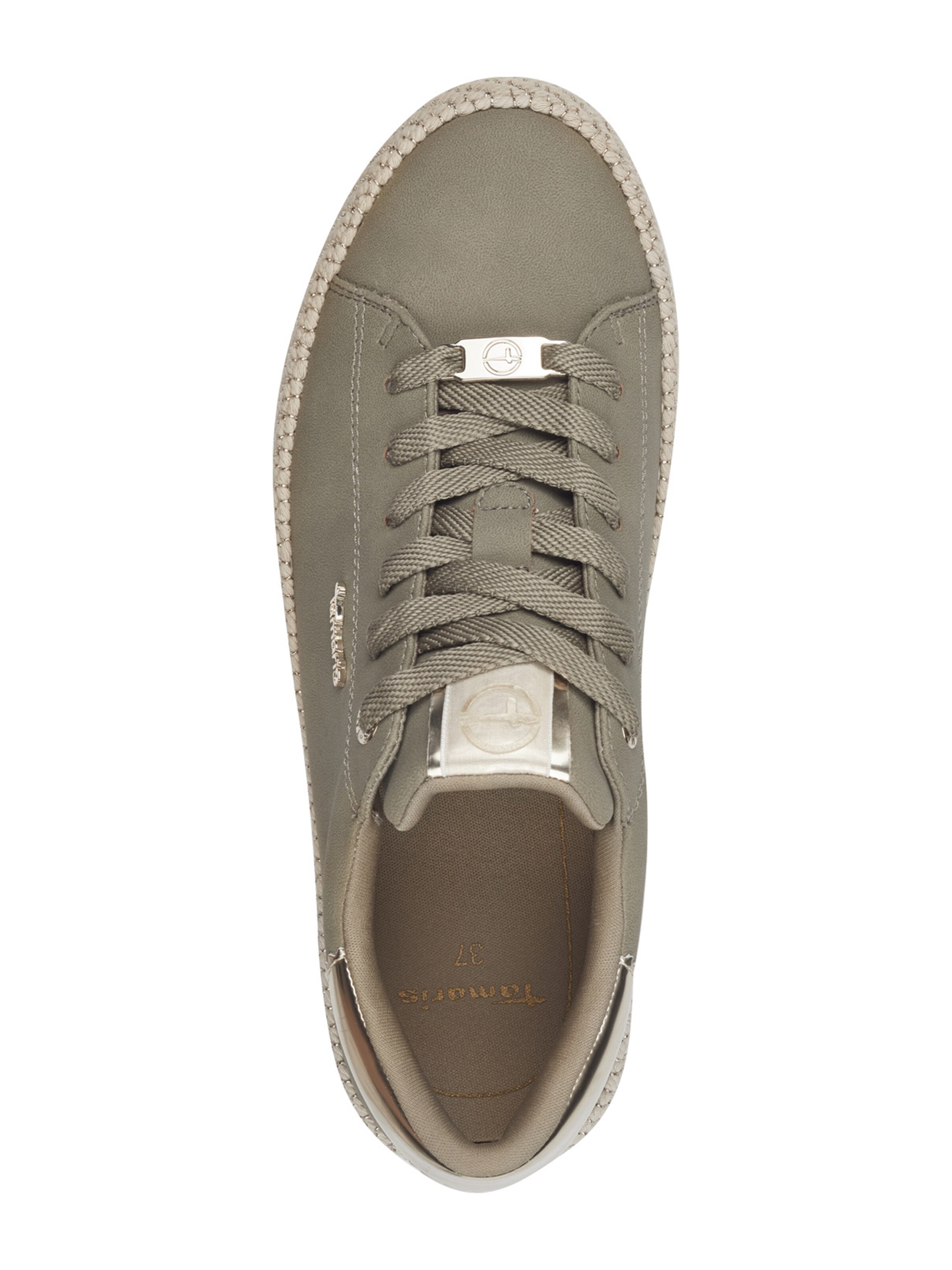 Tamaris Platform trainers in Green