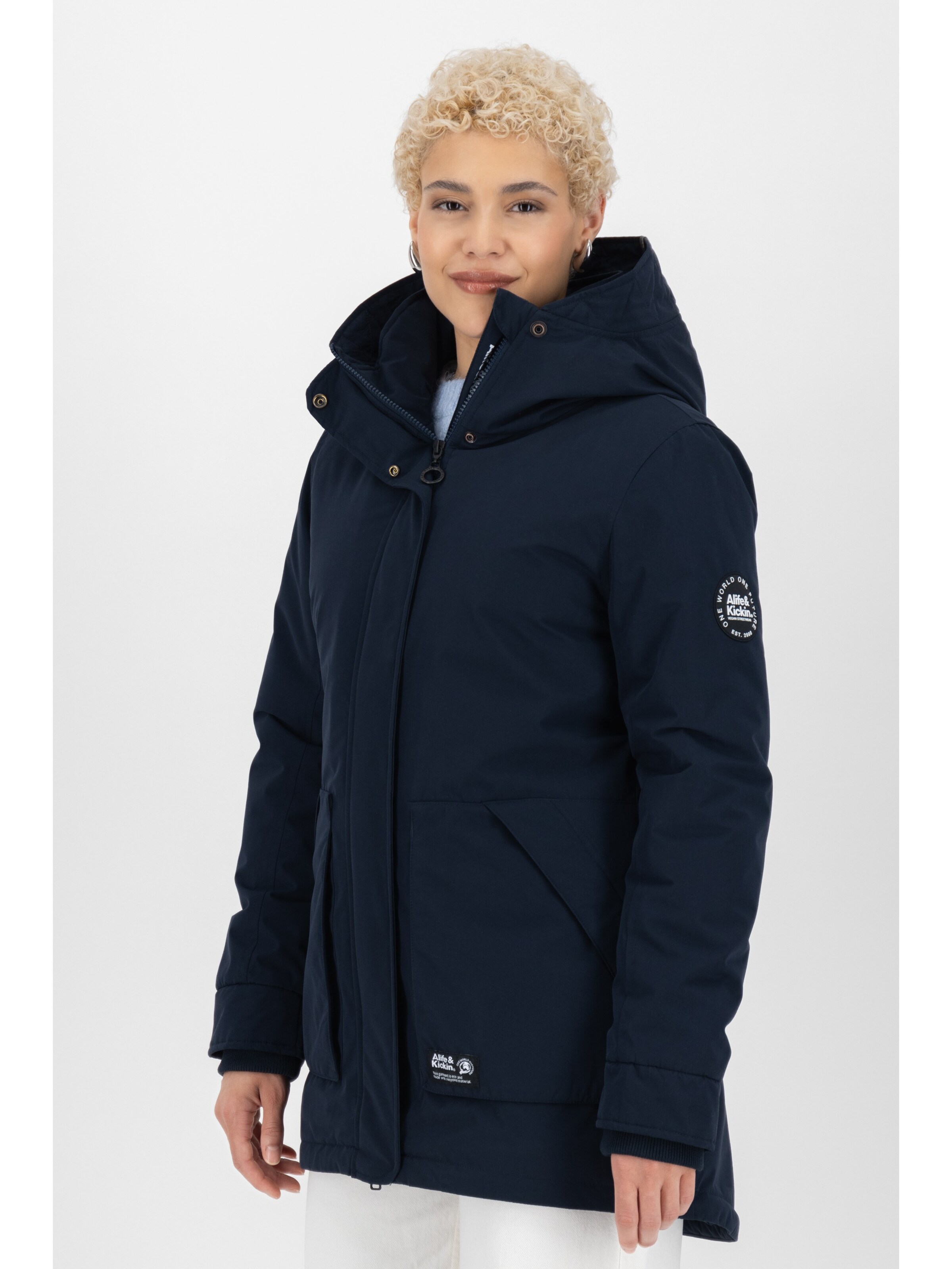 alife & kickin Vinterjacka 'Flora' i blå