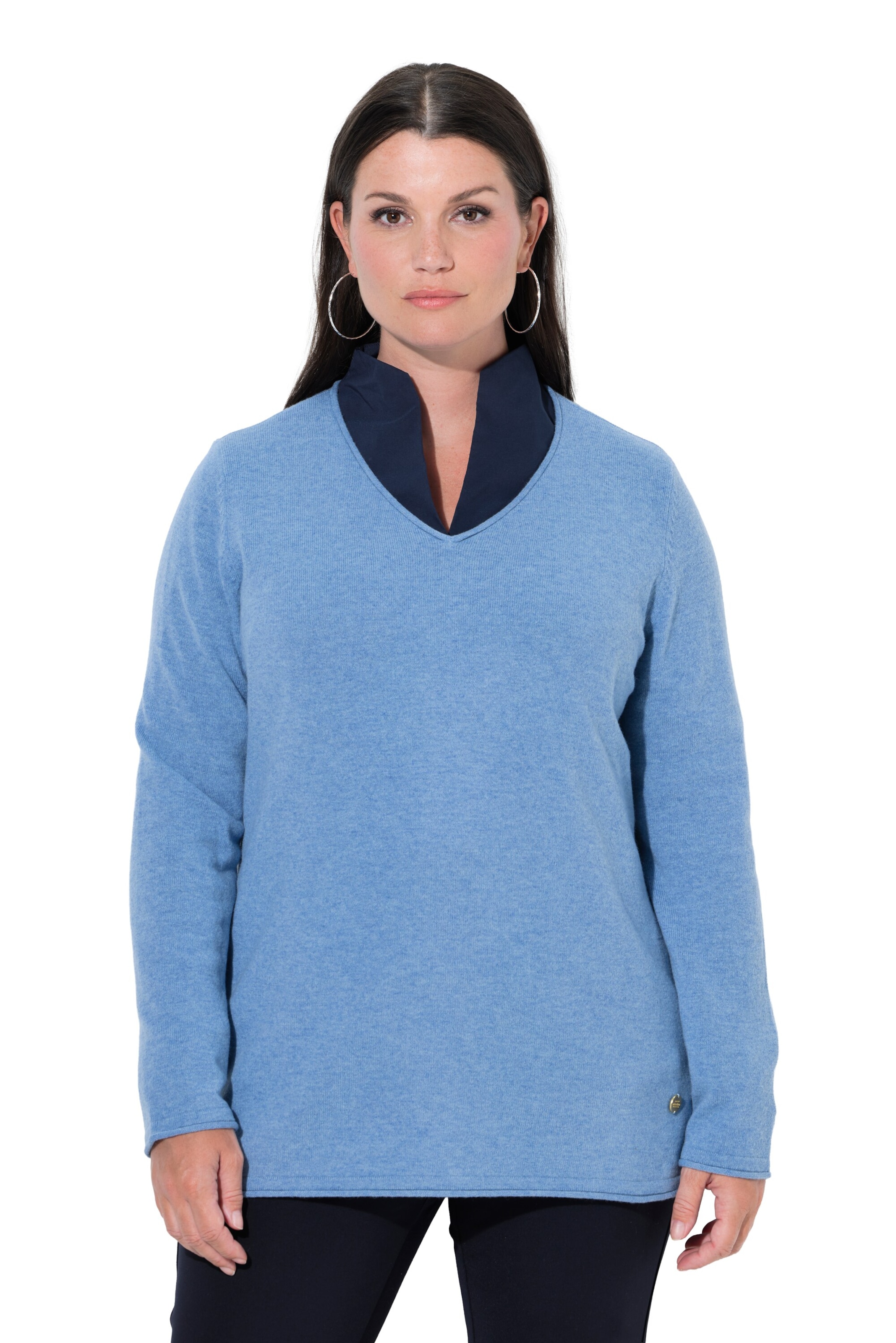 Ulla Popken Sweater in Blue: front