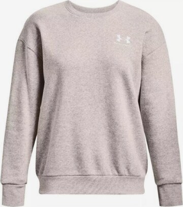 UNDER ARMOUR Sweatshirt 'Essential' in Grau: predná strana