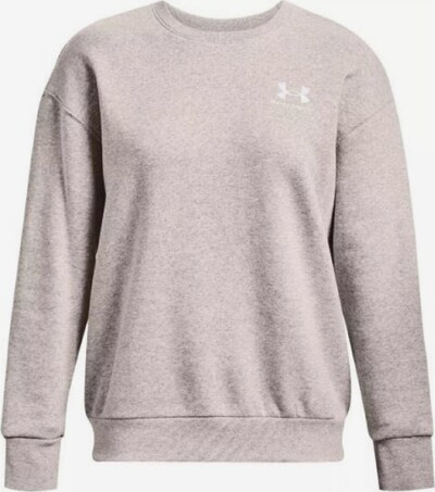 UNDER ARMOUR Sweatshirt 'Essential' in graumeliert / weiß, Produktansicht