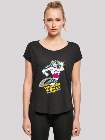 T-shirt 'DC Comics Wonder Woman Lasso' F4NT4STIC en noir : devant