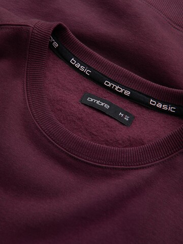 Sweat-shirt Ombre en rouge